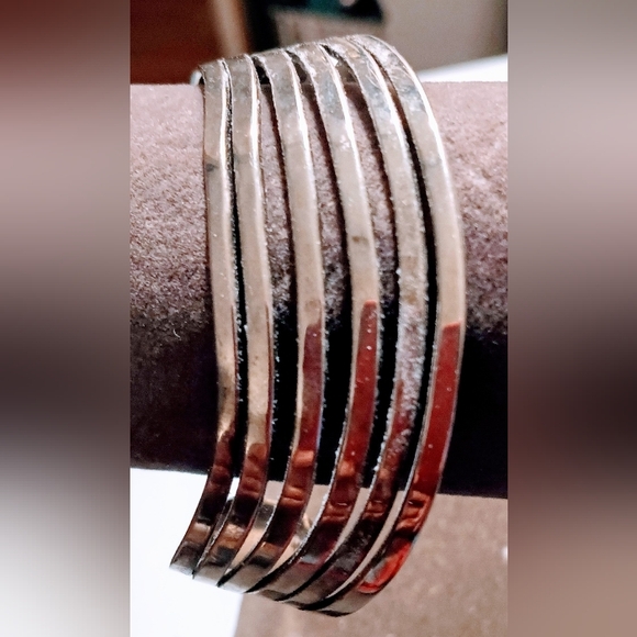 Vintage Native Navajo Cuff Spiral design pattern Size 7 inches length Bracelet - Picture 3 of 7